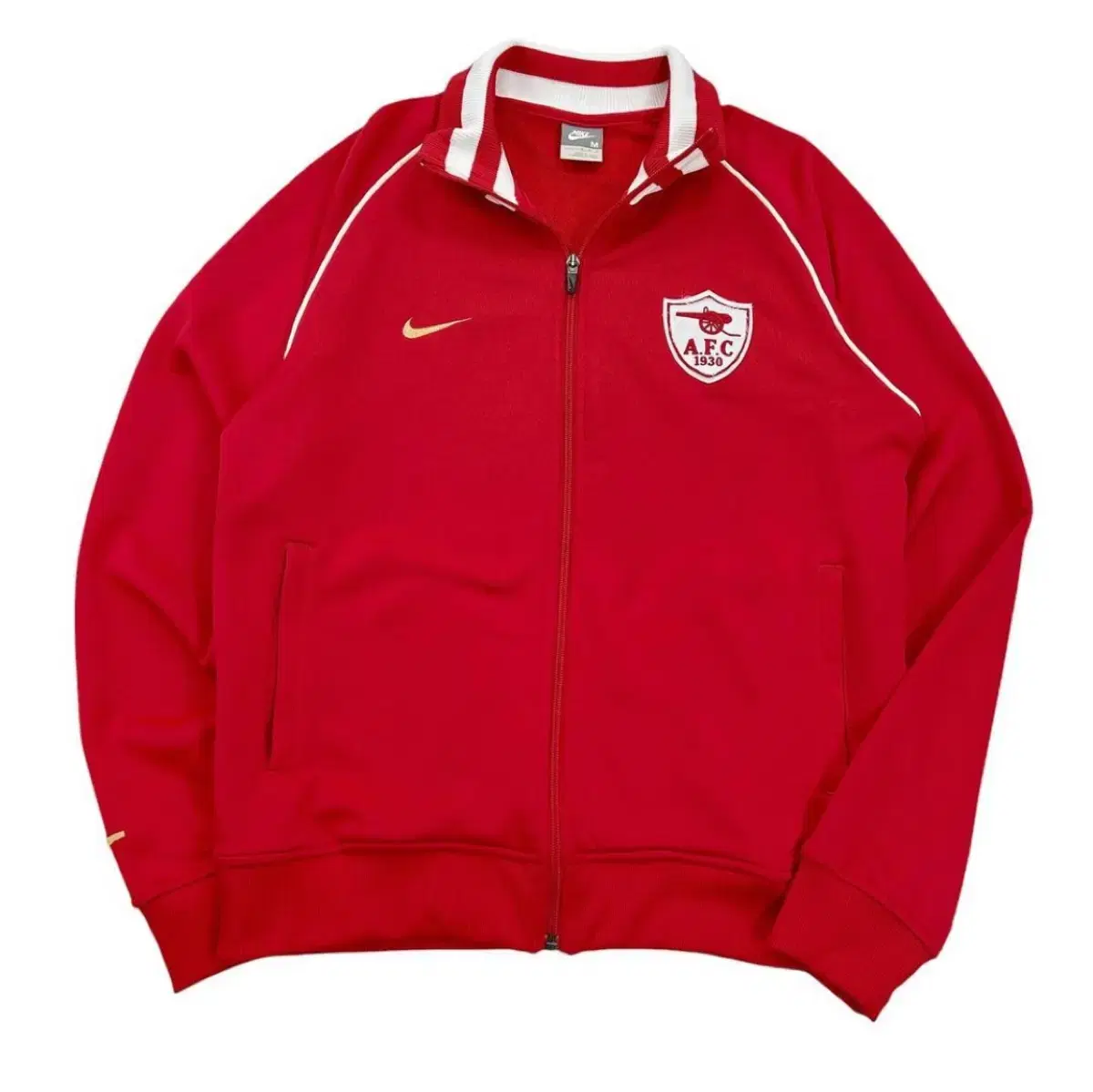 【美品】Nike×アーセナル/トラックジャケット/ジャージ/ナイキ XL NIKE 00s NIKEナイキ Arsenal Fly Emirates アーセナル刺繍